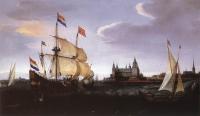 Vroom, Hendrick Cornelisz - Arrival of a Dutch Three-master at Schloss Kronberg
